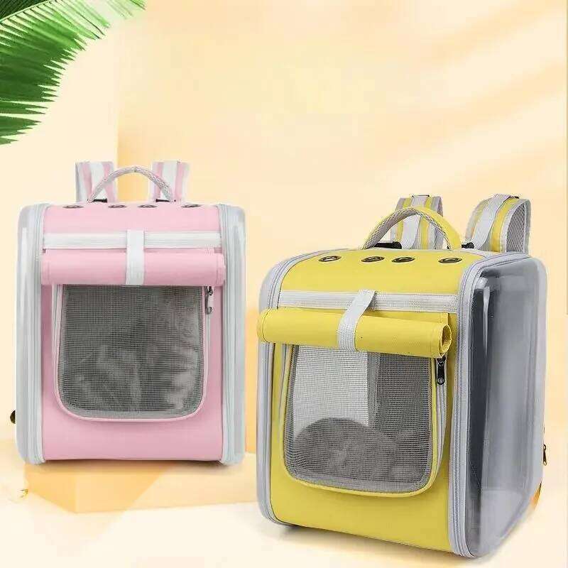 Transparent Dogs Cats Carriers Breathable Backpack Acrylic Space Capsule Puppy Kitten Bag Outdoor Travel Portable Pet Supplies 26H0130