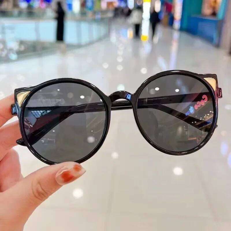 Girls Boys Cute Animal Cartoon Ears Glasses Kids Outdoor Sun Protection Children Lovely Vintage Sunglasses Lentes De Sol H260130