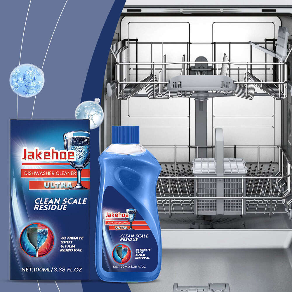 Jakehoe Cleaner Removes Oil Water Stains Household Kitchen Dishwasher Cleaning Liquid S260130
