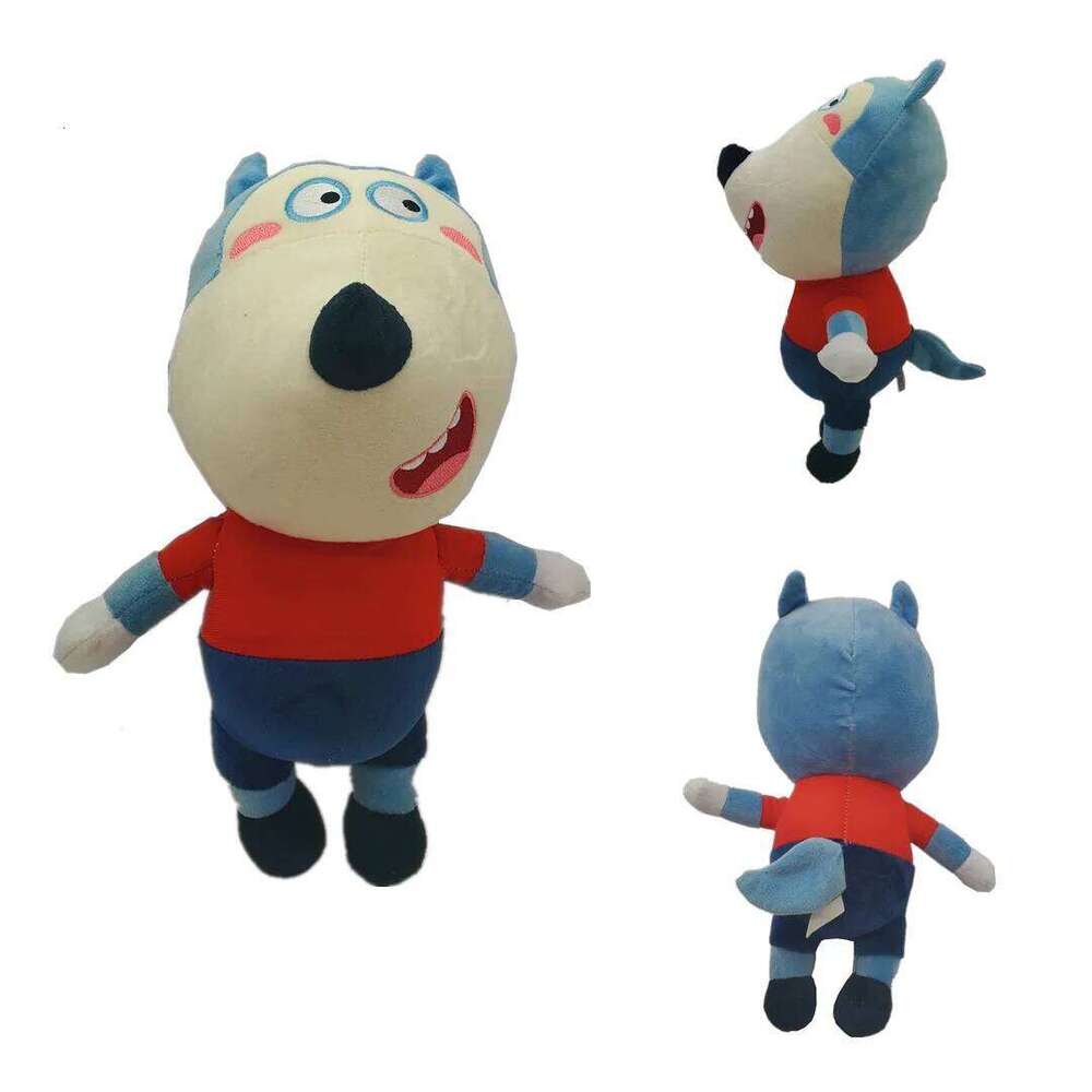 2pcs/Lot 30cm Plush Toys Cute Soft Animal Stuffed Plushes Wolfoo & Lucy English Cartoon Dolls for Kids Birthday Xmas Gift Y260128