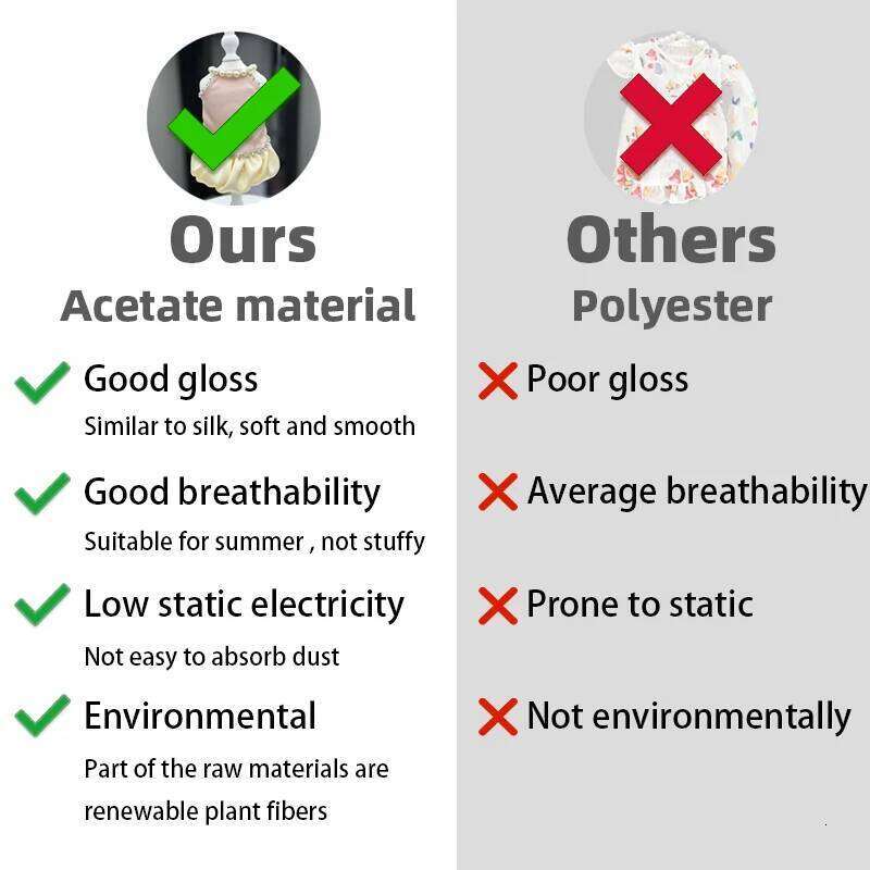 Small Clothes Thin Puppy Dress Luxury Cool Breathable Silk Feel Princess Dog Clothing chihuahua Pomeranian Apparel Costume H260130