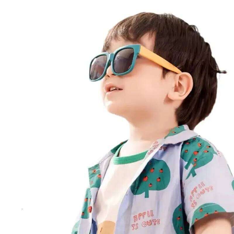 Square Frame Kids Sunglasses Fashion UV400 Outdoor Foldable Sun Glasses Children Eyewear for Toddler Boys and Girls H260130