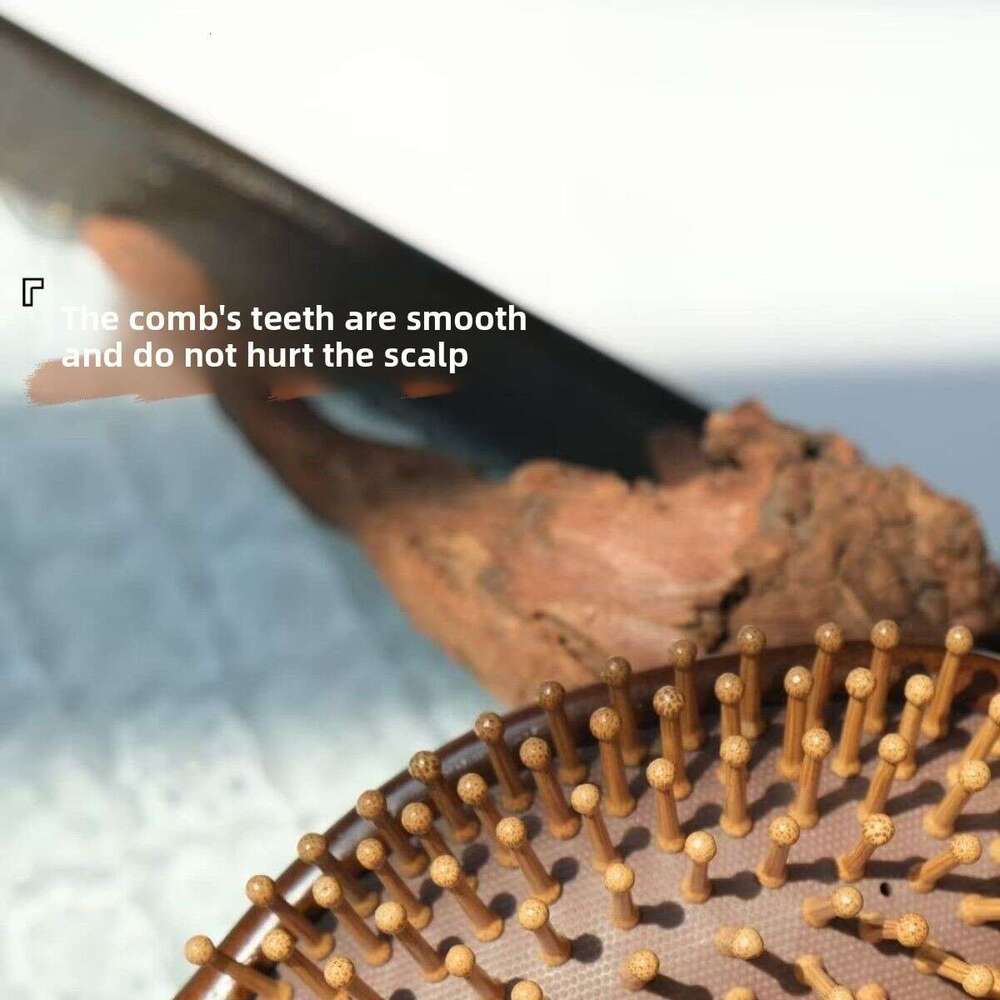 Durable Home Use Head Cushion Curling Sandalwood Comb Airbag Massage Women's Meridian Long Hair Gift Anti-Hair Loss