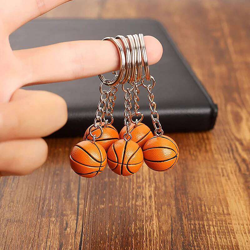 Basketball Soccer Keychain New Fashion Sports Keyring Car Pendant for Favorite Sportsman's Gift Boyfriend Birthday Jewelry Z260130
