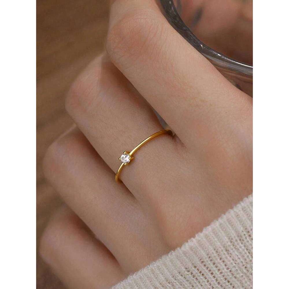 925 Sterling Silver Simplicity Classic Personalized Round Ring For Women Engagement Wedding Luxury High Quality Fine Jewelry XJ260130