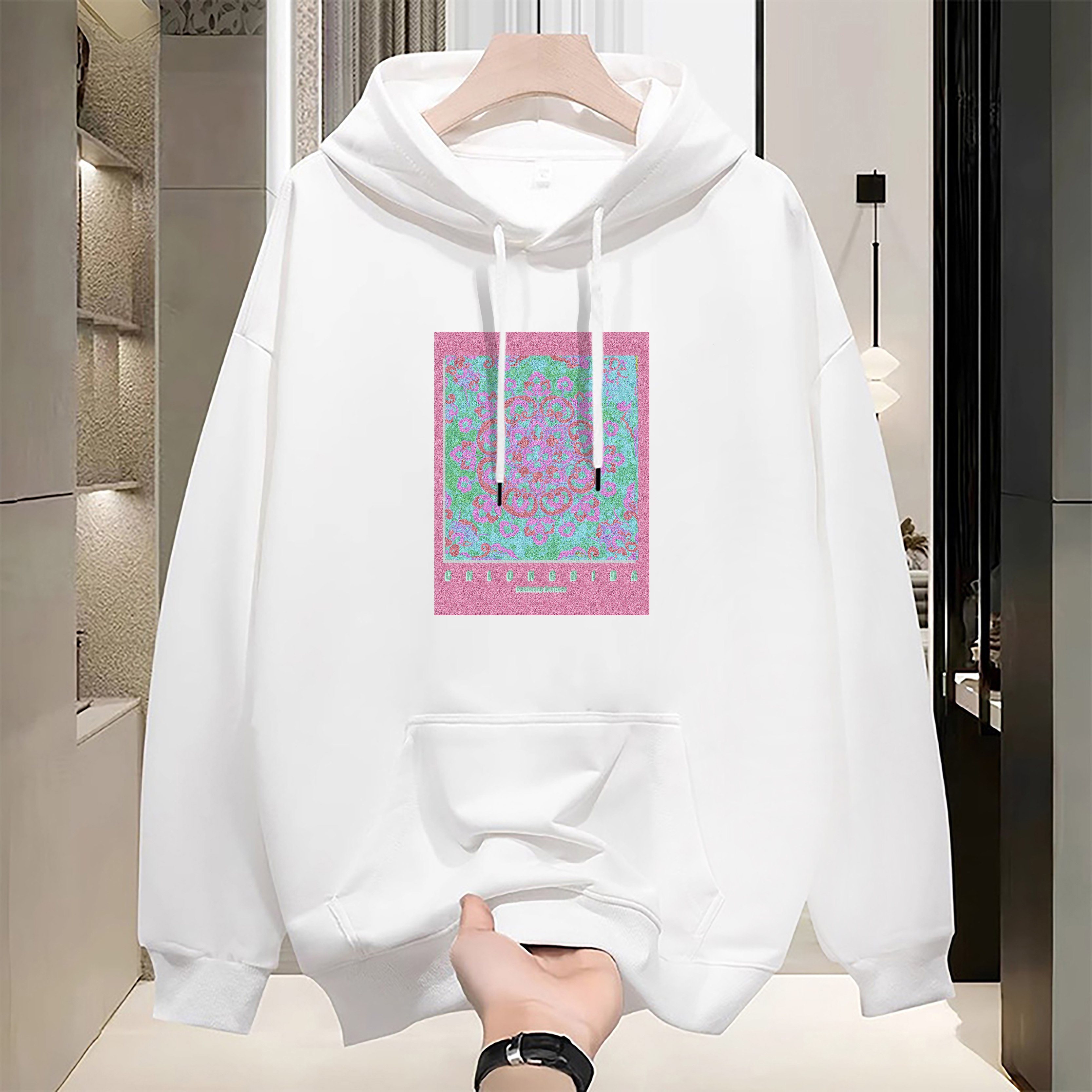 Women's Hoodies Hoodie Harajuku Pure Cotton Sweatshirts Retro Simple Fashion Winter Round Neck Long Sleeved Unisex y2k