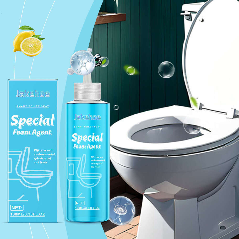 JAKEHOE Bubble Cleaner Foaming Agent Descaling Deodorizing Toilet Splash Guard Cleaning Liquid S260130