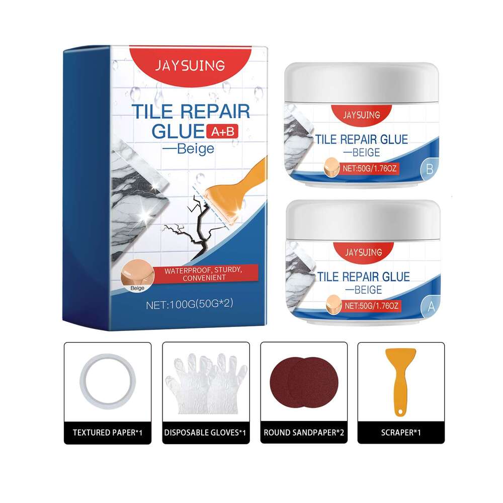 Jaysuing Beige Living Room Bathroom Wall Leak Gap Waterproof Sealing Tile Repair Glue S260130