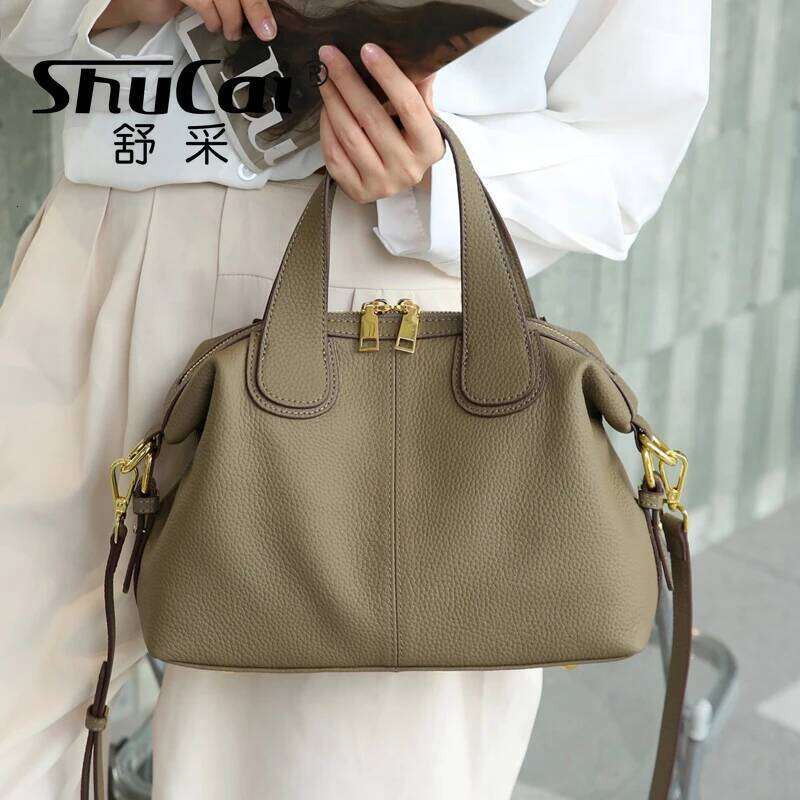 Genuine Leather Fashion Women's Handbag Luxury Designer Ladies Shoulder Crossbody Bags High Quality Large Capacity Tote Bag