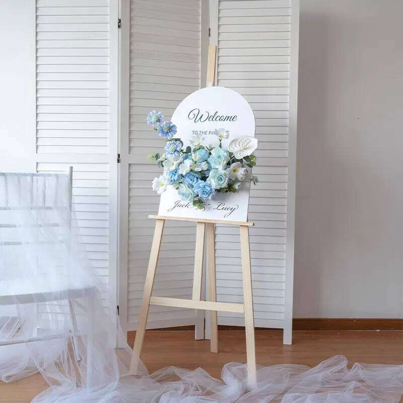 luxury Wedding Welcome Sign Flowers Artificial Corner Floral Road Lead Marriage Party Arch Decor Hanging Flower Arrange decor Y260130