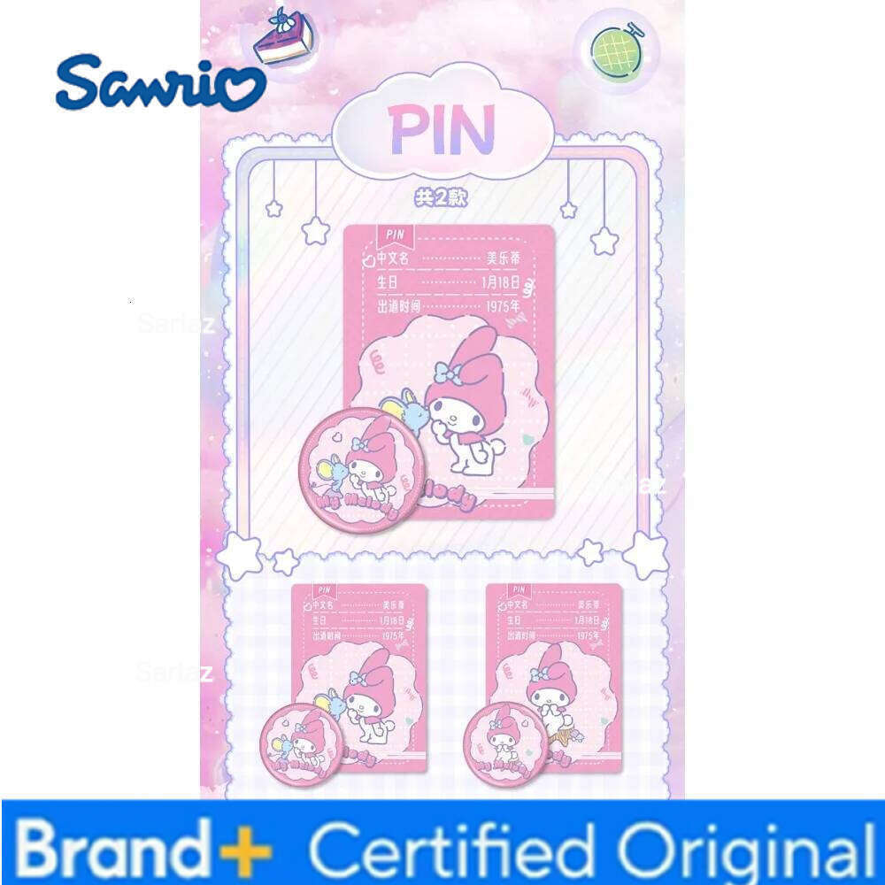 Sanrio Original KABAO Characters Collection Classic Cartoon IP Star Family Creative Peripherals Badge Cards Christmas Gift H260130