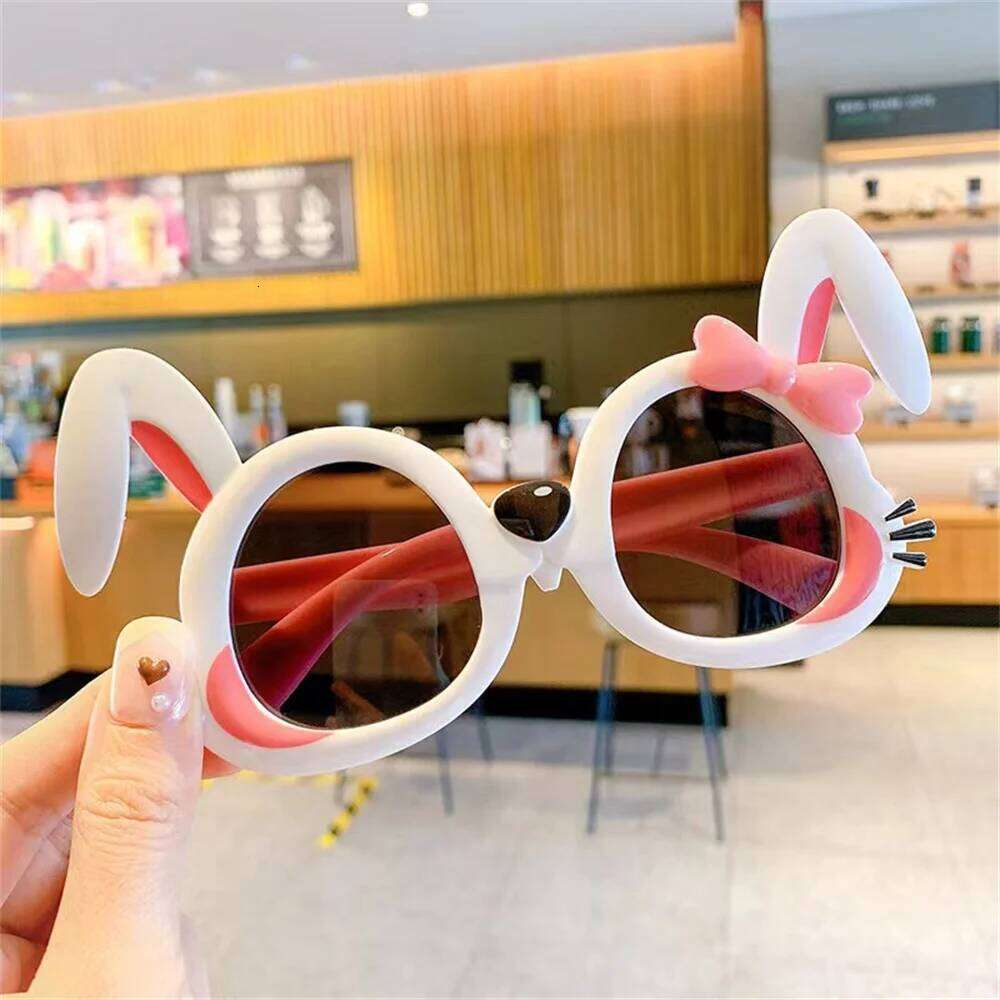 Colorful Cartoon Photo Booth Props Trendy Children's Sunglasses Plastic Easter Rabbit Decoration Glasses H260130