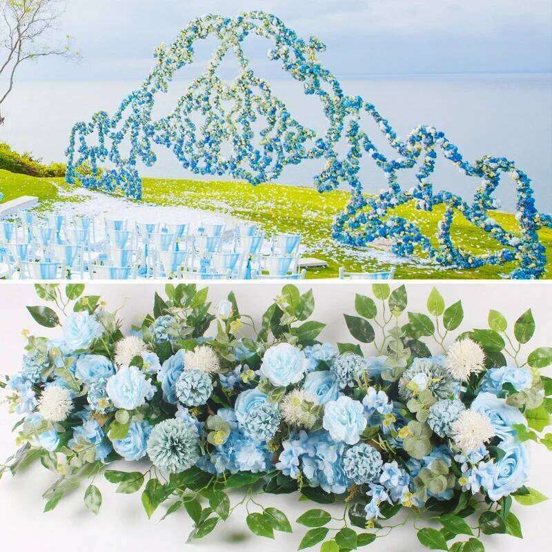 100cmArtificial Row for Wedding Supply Silk Rose Peony Flower Wall Backdrop Arrangement Arch Fake Flowers Decoration DIY W260130