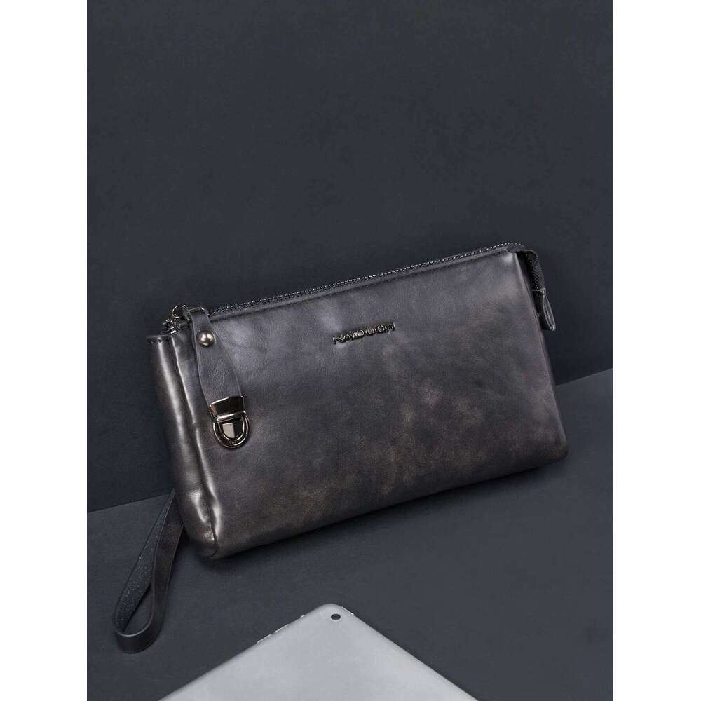 Minimalist Vintage Handbag Fashion Business Casual Portable Large Capacity Multifunctional Wristlet Clutch Phone Bag Z260130