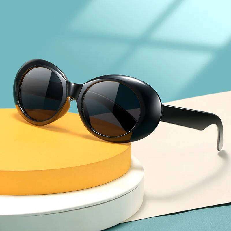 street trends, personalized Children's fashion photos, white sunglasses for boys and girls, small oval sunglasses, UV resistant H260130