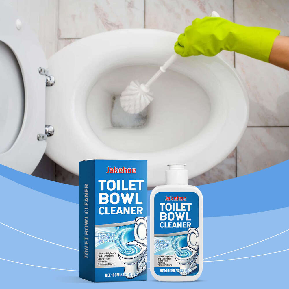 Jakehoe Toilet Bowl Cleaner Household Cleaning Eliminate Odor Multi-effect Remove Dirt Portable Easy to Use S260130