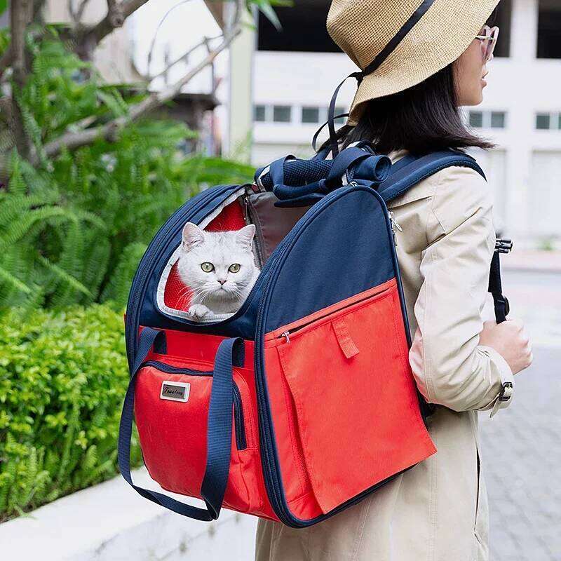 Winhyepet Puppy Backpack Pet Carriers Breathable Mesh Portable Shoulder Bag For Small Dogs Cats Packaging Carrying Luxury Design 26H0130