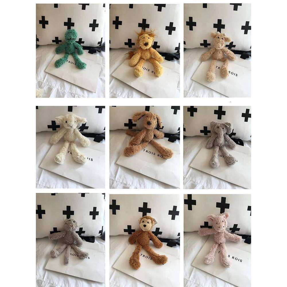 25cm Mini Animal Elephant Lion Dog Sheep Monkey Plush Toys for Girls Boys Children Baby Birthday Christmas Gift Y260128