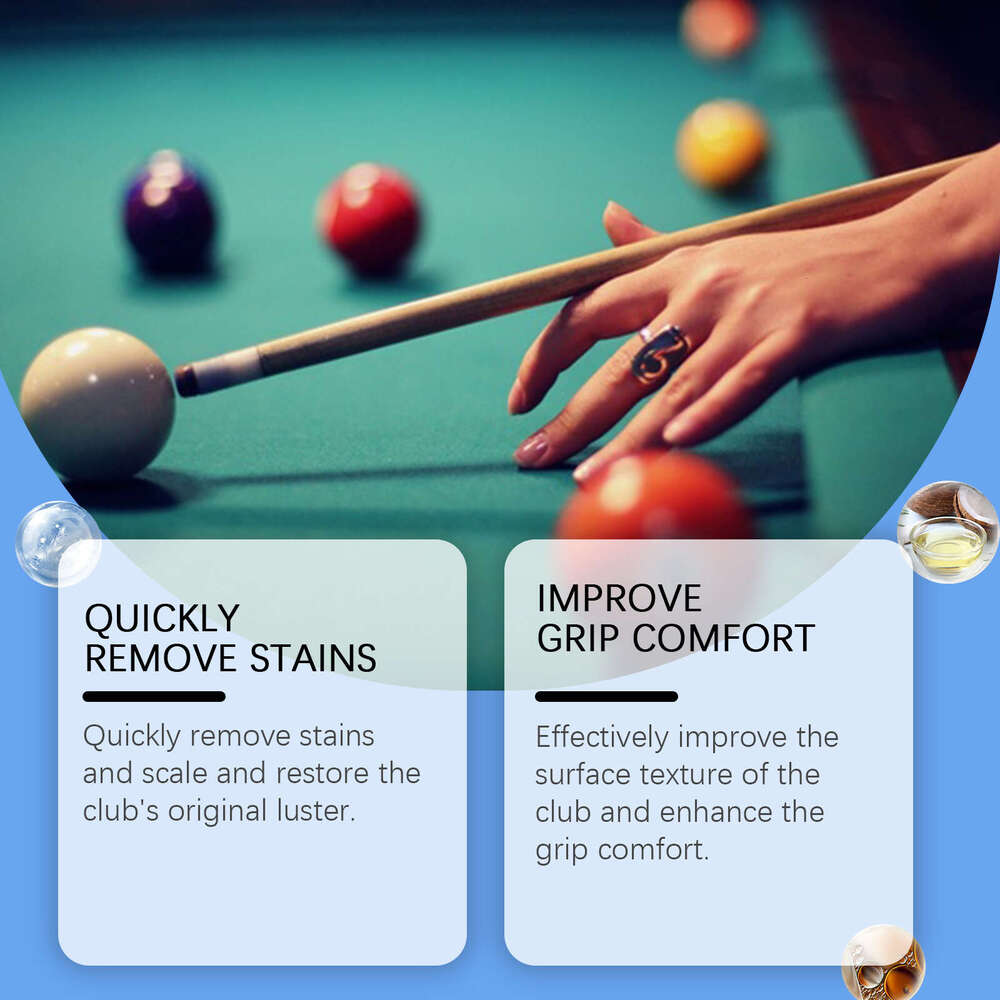 Jaysuing Stain Removal Cleaning Polishing Maintenance Care Billiard Cue Cleaner S260130