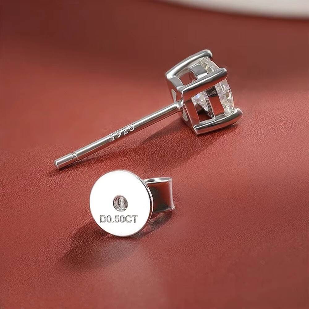 A Pair of 05ct IGI Certified Lab Grown Diamond Stud Earrings Hot Selling Affordable Earrings 14K White Gold Diamond Jewelry