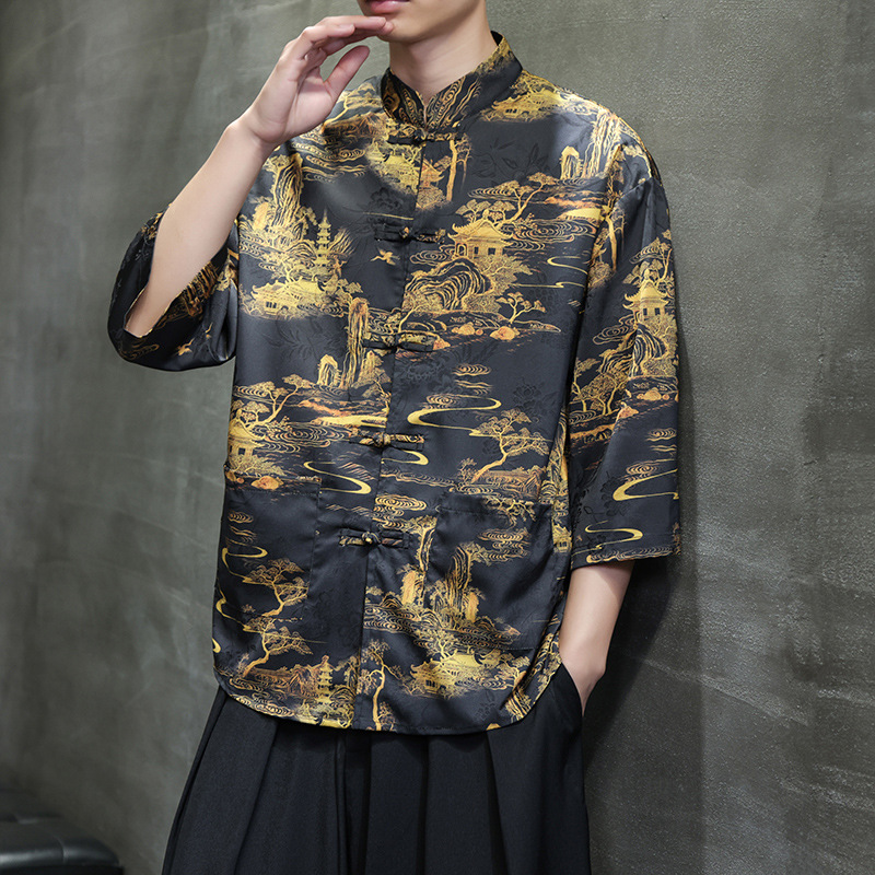 Free shipping New Chinese style solid color simple style buckle pocket decorative woolen coat women's autumn and winter new style Merit