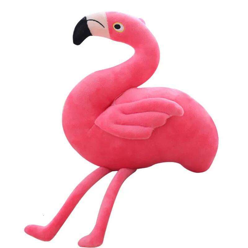 Soft Stuffed Animal Pillow Kawaii Peluche Room Decoration Kids Birthday GiftRealistic Flamingo Plush Toy Y260128