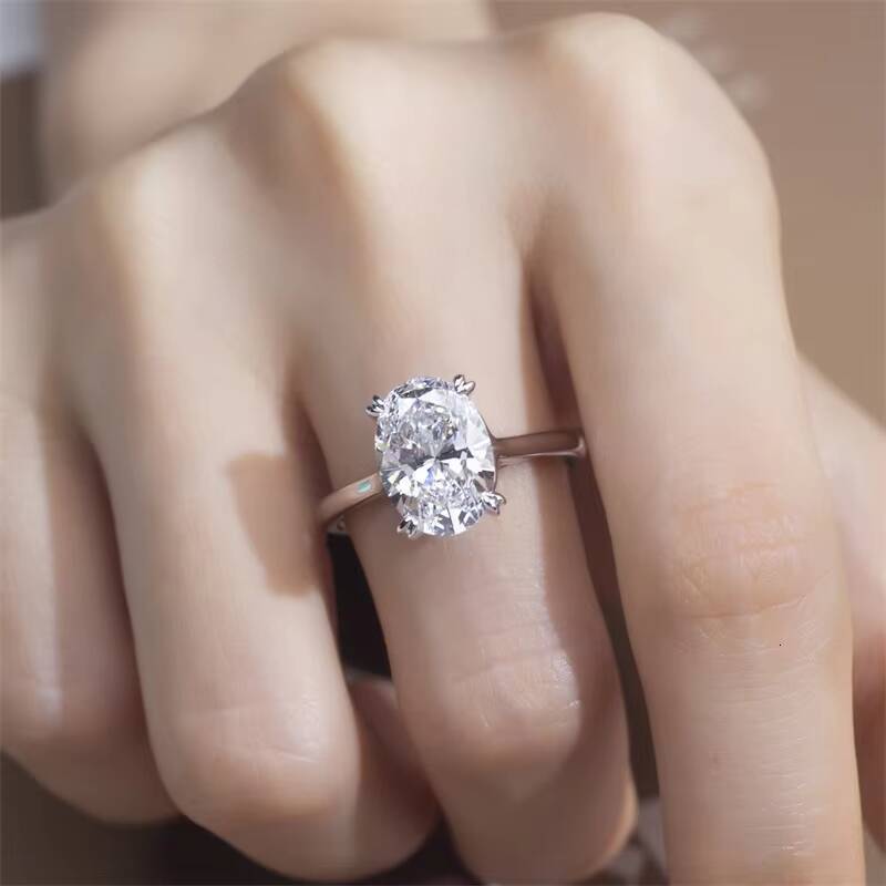 MSR-1480 IGI Certified Engagement Ring Jewelry 24CT E VVS1 14k Gold Oval Cut Lab Grown Diamond Ring