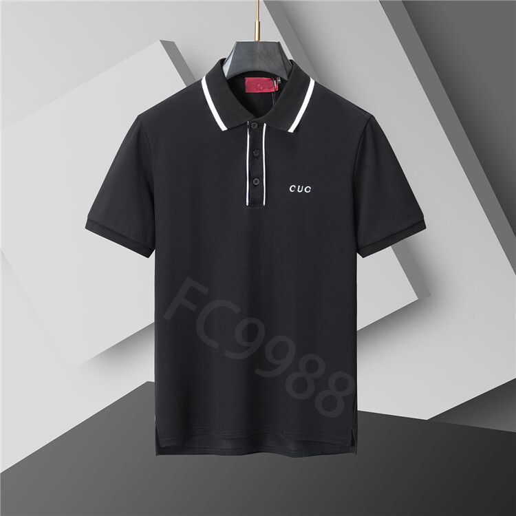 Men's Polos Mens leisure Polo Shirts Men commerce Luxury goods shirt advanced t shirt fashion Men's letter G t shirt Italy summer short