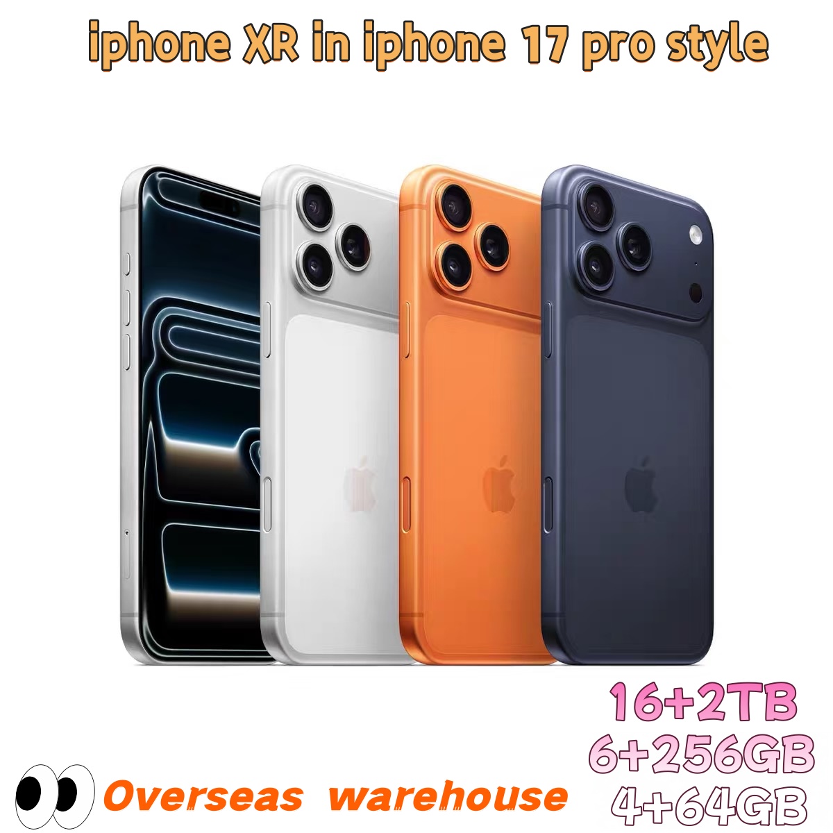 iphone 17 Pro Max Cell Phones Covert to phone 16 Pro Cellphone with 16 pro Camera appearance 5G Mobile Phone Show 2TB Camera 48MP 108MP Facial Unlocked Smartphones