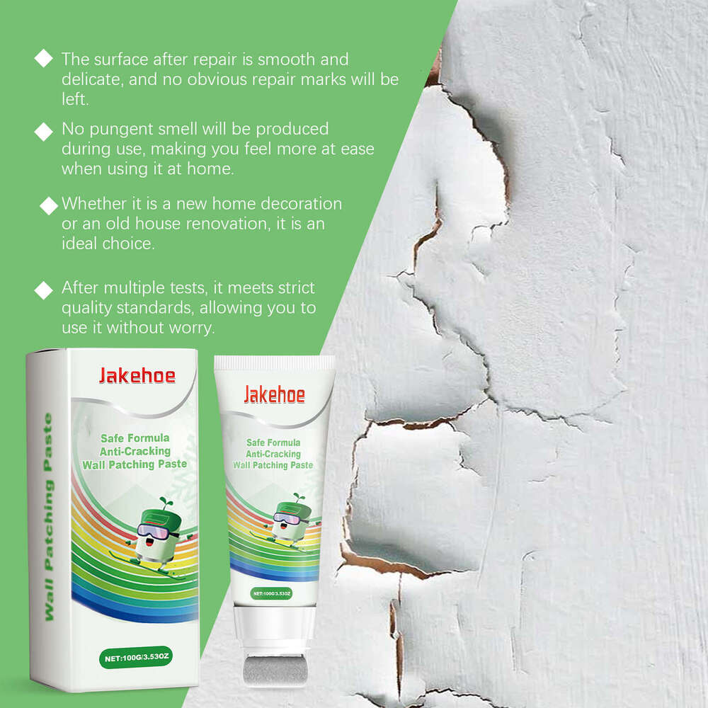 Jakehoe Peeling Repair Paste Cracks Nail Holes Wall Paint S260130
