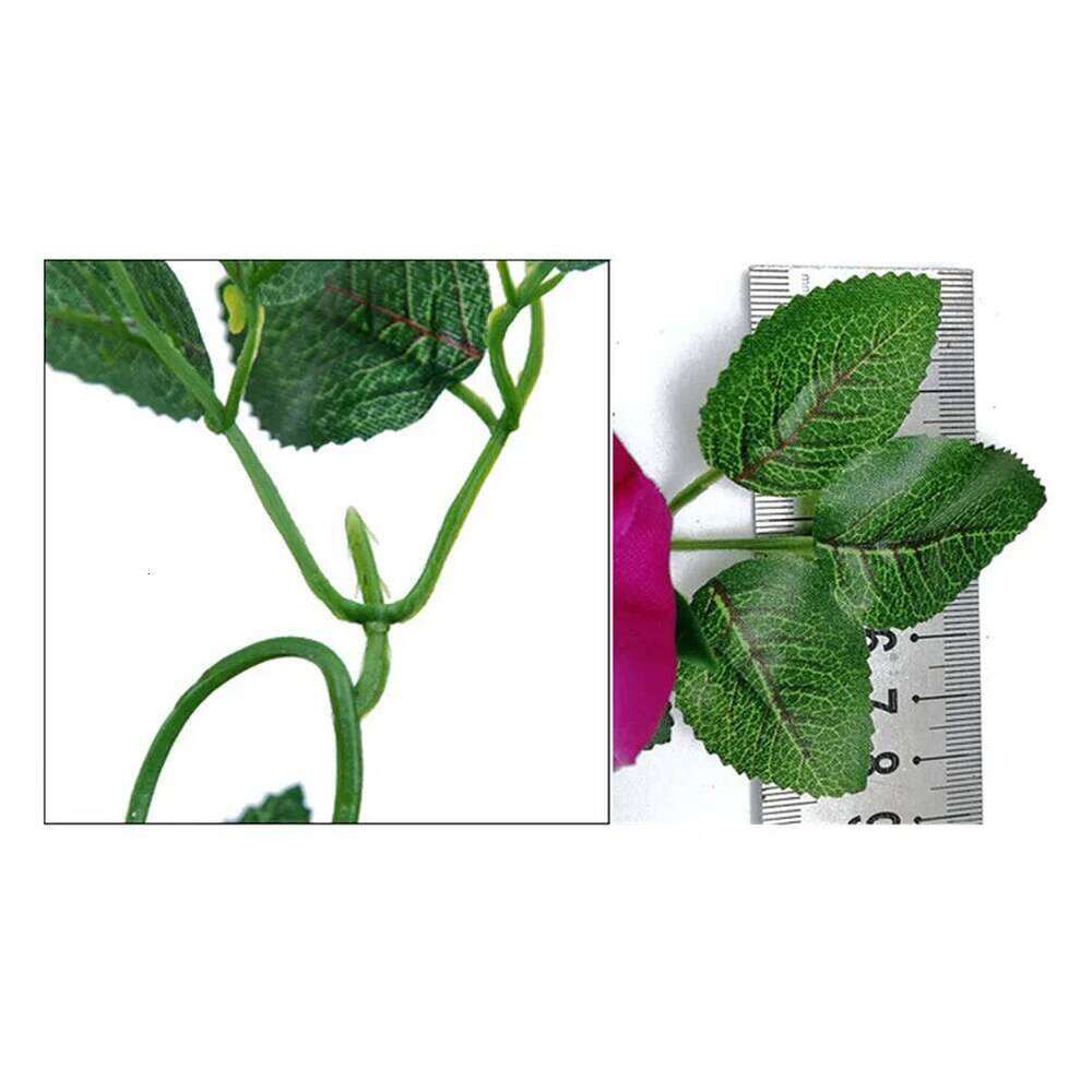 3pcs 2.2M Artificial Rose Vine Simulation Flower For Wedding Party Decoration Purple Wall Hanging Ornament Rattan W260130
