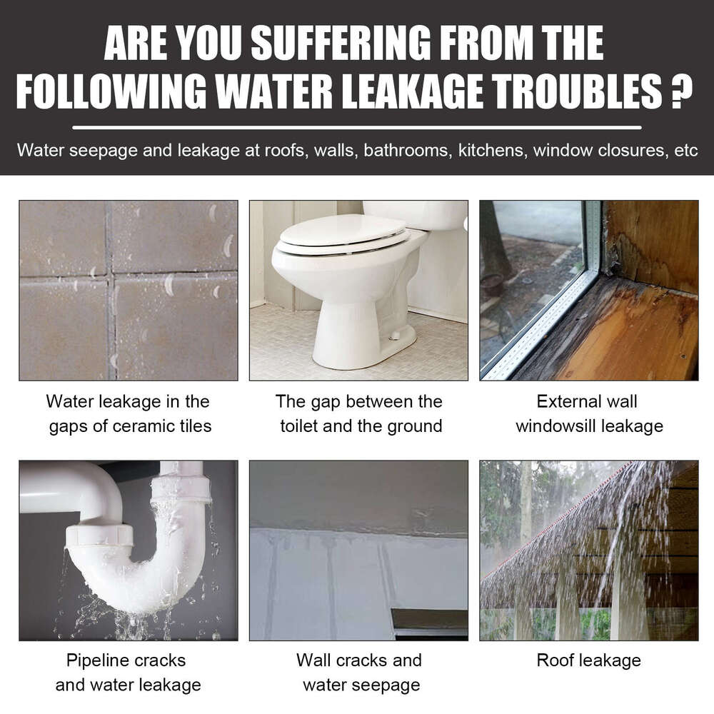 Jaysuing Glue Multi-functional Repair Leak-proof Transparent Waterproof Wall Coating for Bathroom Kitchen Pipes S260130