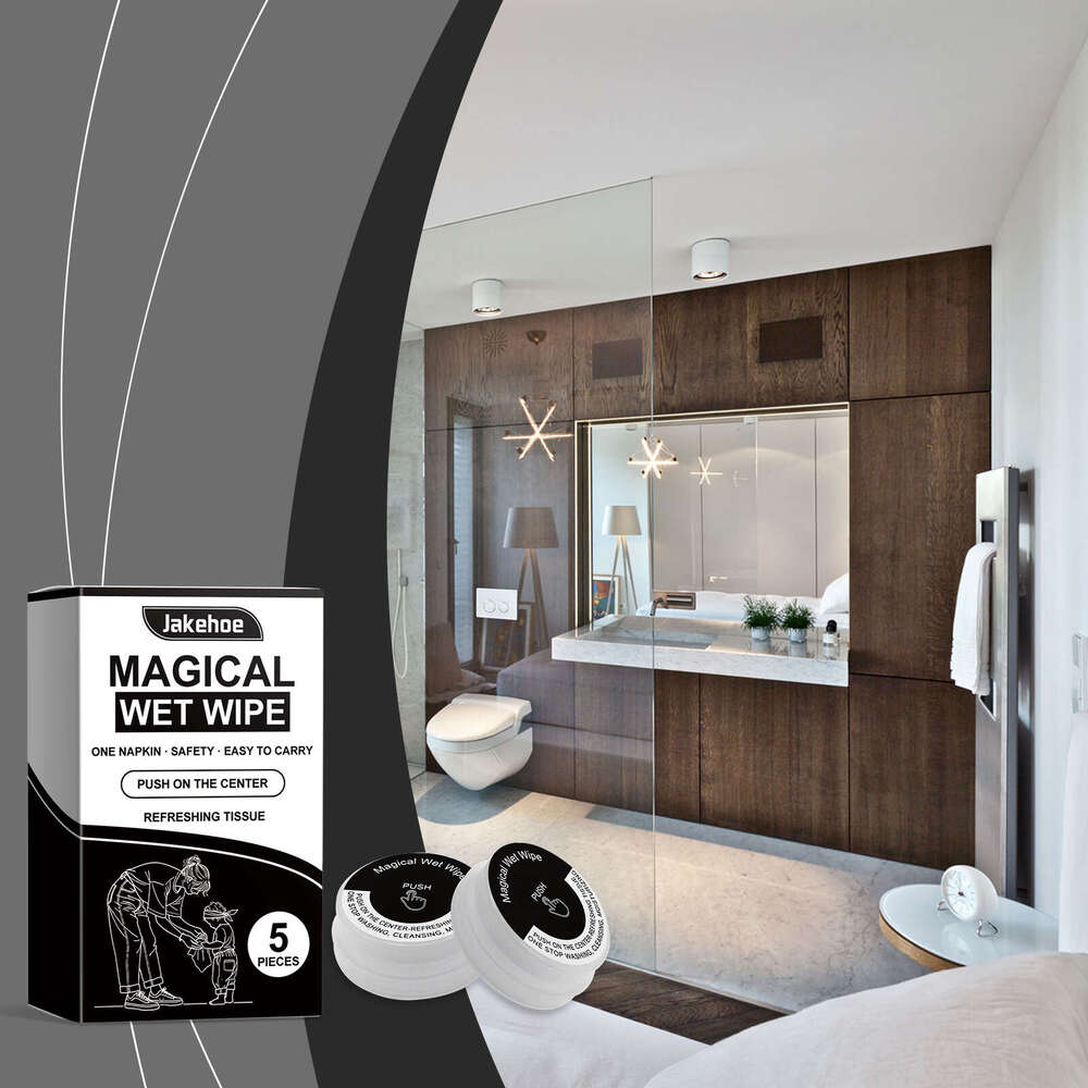 Jakehoe Press Household Multi-purpose Daily Convenient Portable Stain Removal Cleaning Wipes S260130