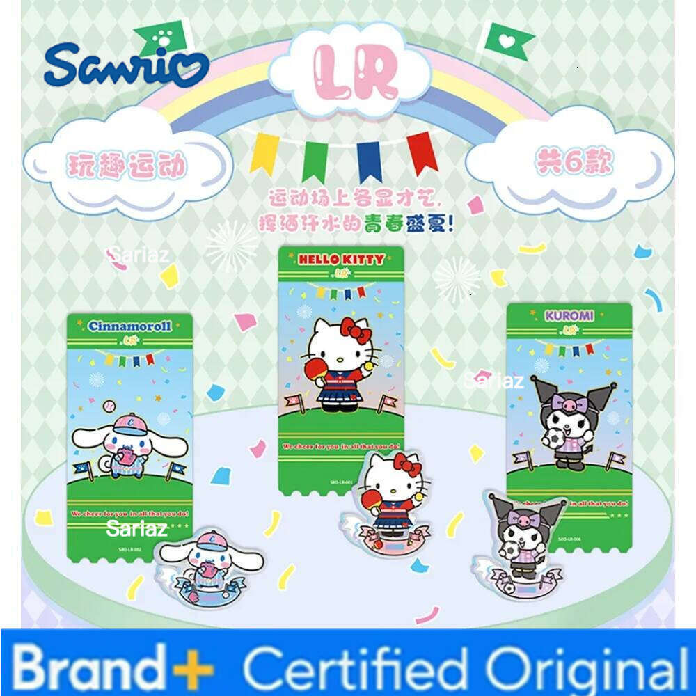 Sanrio Original KABAO Lovely Q-version Stand Acrylic Figure Fun Featured Exclusive Snack Theme Model Goods Room Desk Decor Gift H260130