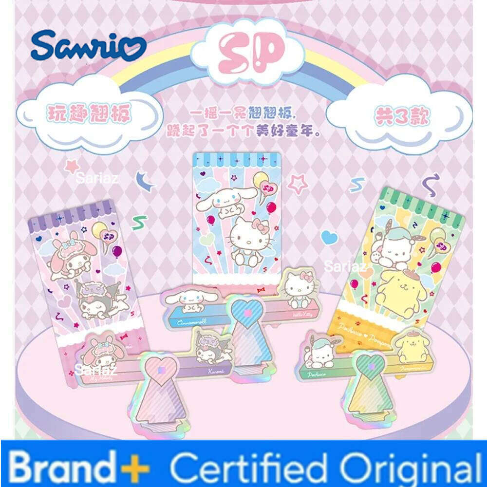 Sanrio Original KABAO Lovely Q-version Stand Acrylic Figure Fun Featured Exclusive Snack Theme Model Goods Room Desk Decor Gift H260130