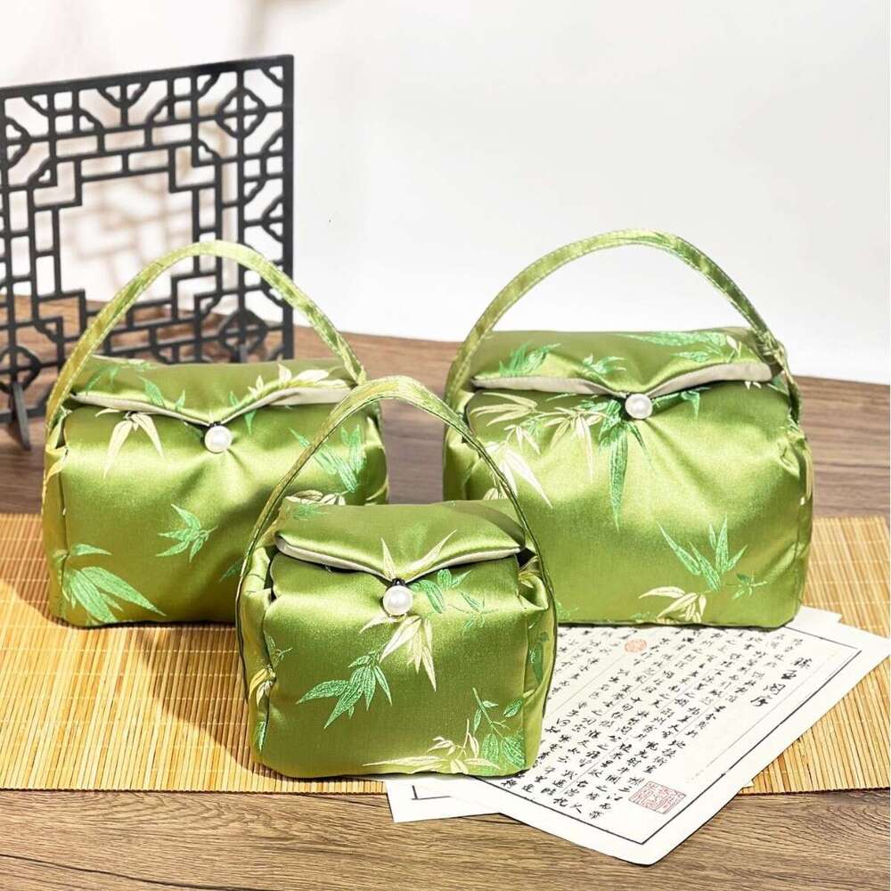 New Chinese Style Thickened Set Storage Brocade Cloth Portable Teapot Tea Travel Bag MASA