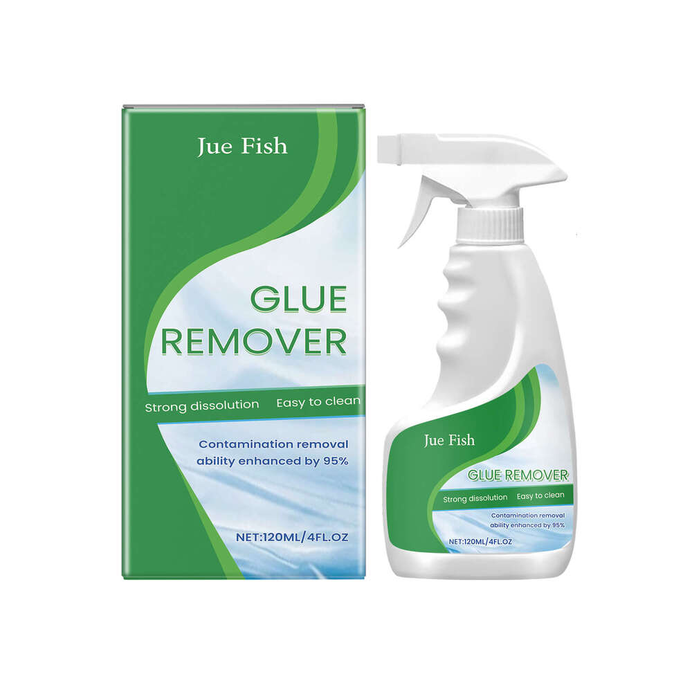 Jue-Fish Adhesive Remover Household Glass Door and Window Sticker Cleaning Glue Residue Removal Spray S260130