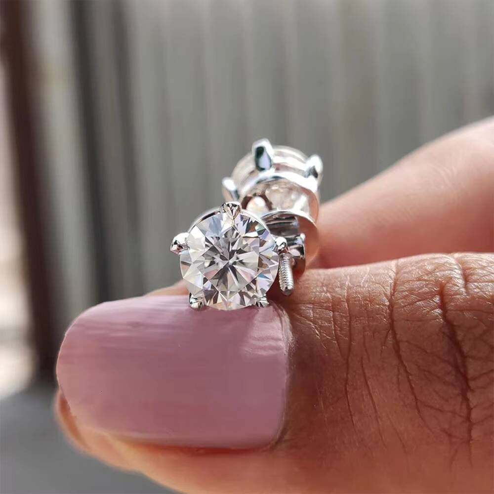 A Pair of 05ct IGI Certified Lab Grown Diamond Stud Earrings Hot Selling Affordable Earrings 14K White Gold Diamond Jewelry