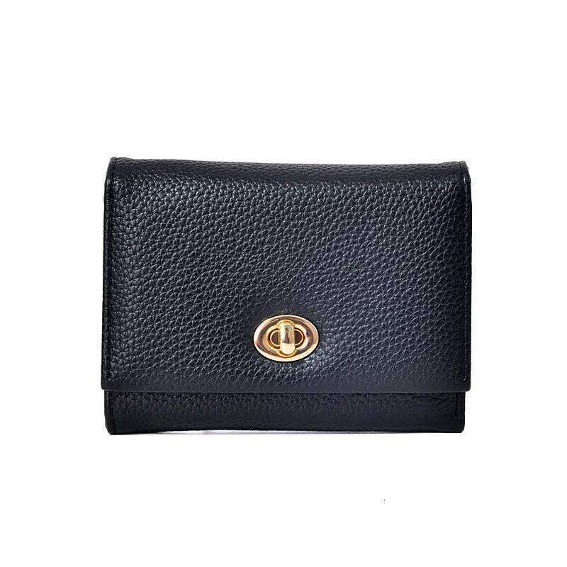 Exquisite Black Women's Wallet - Cool Style Compact Holder Wallet, Multiple Card Slots And Short Wallets Z260130