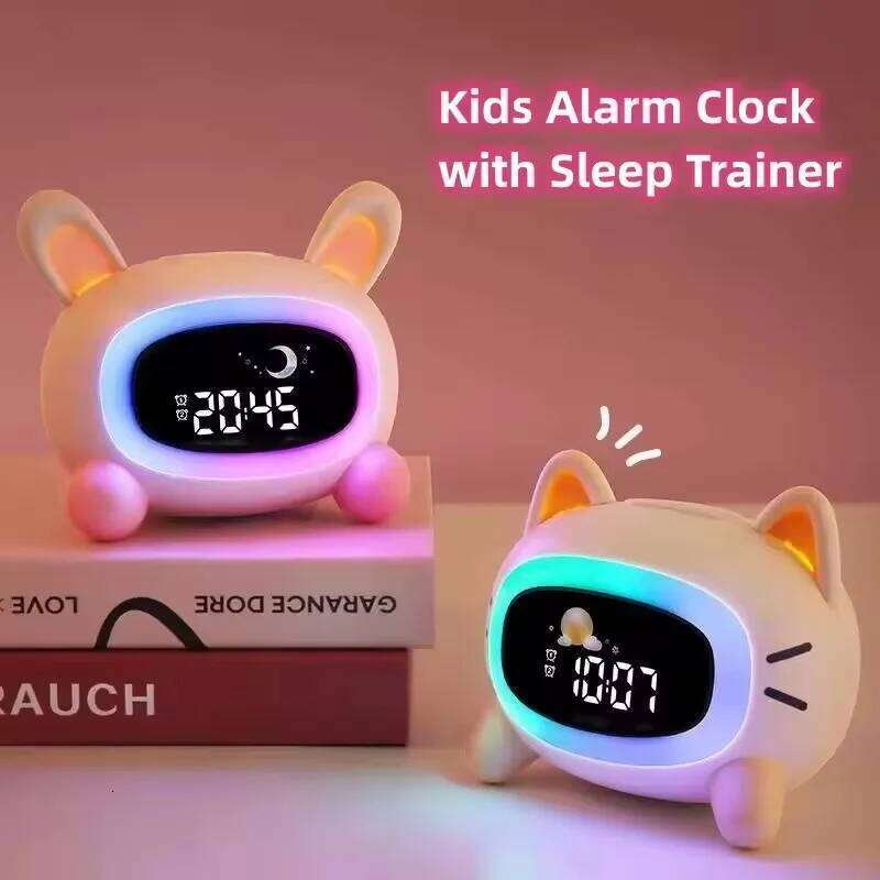 Alarm Clock Kids Ok to Wake Children with Sleep Training and Sound Machine Birthday Gift for Boy Girls W260130