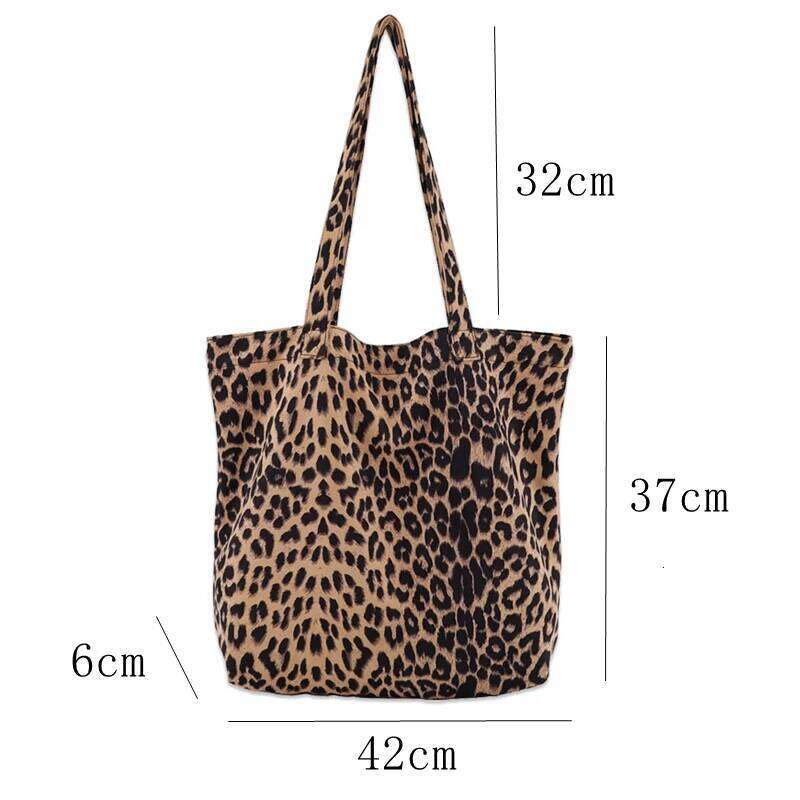 Youda Original Design Vintage Handbag For Women Fashion Leopard Print Tote Bag Female Canvas Shoulder Bags Large Capacity Z260130