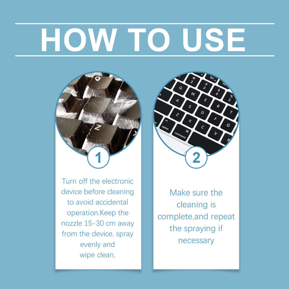 Jue-Fish Electronic Multi-Purpose Air Dust Removal Spray for Laptop Keyboard Cleaner S260130