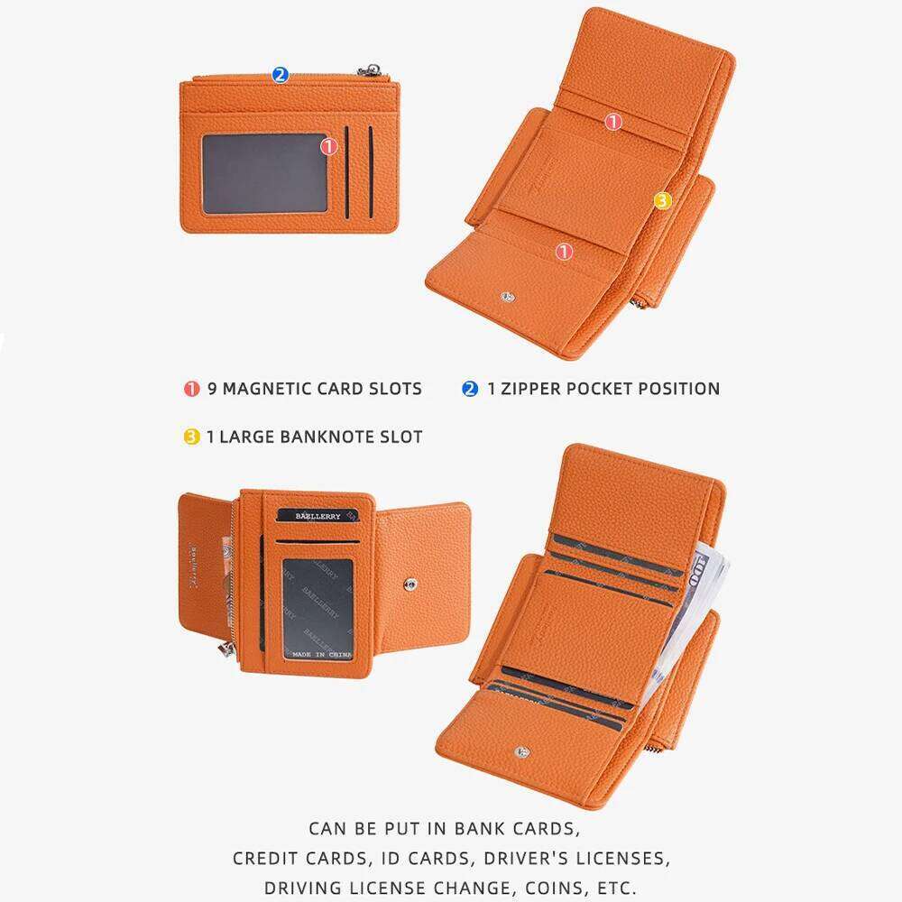 Fashionable Lychee Pattern Card Holder with Cash Slot Pu Leather Ultra-Thin Minimalist Unisex Travel Wallet Z260130