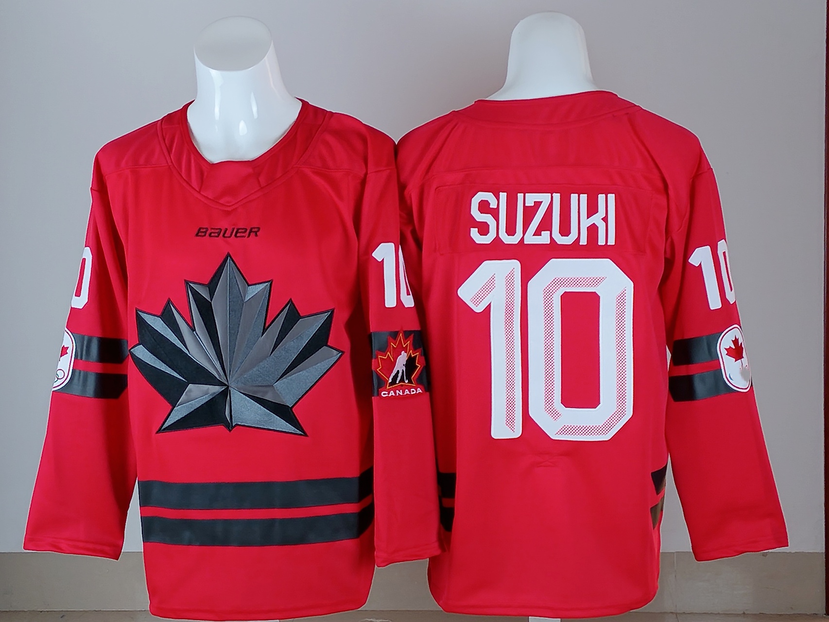 2026 Team Canada Nick Suzuki 10 Jersey Hockey Jerseys Red Color Size S-XXXL Stitched Men's Jersey
