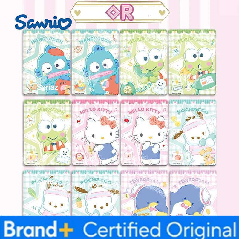 Sanrio Vancard Characters Lovely Time Card Kuromi Pompompurin Mymelody LittleTwinStars HelloKitty Collection Cards Children Gift H260130