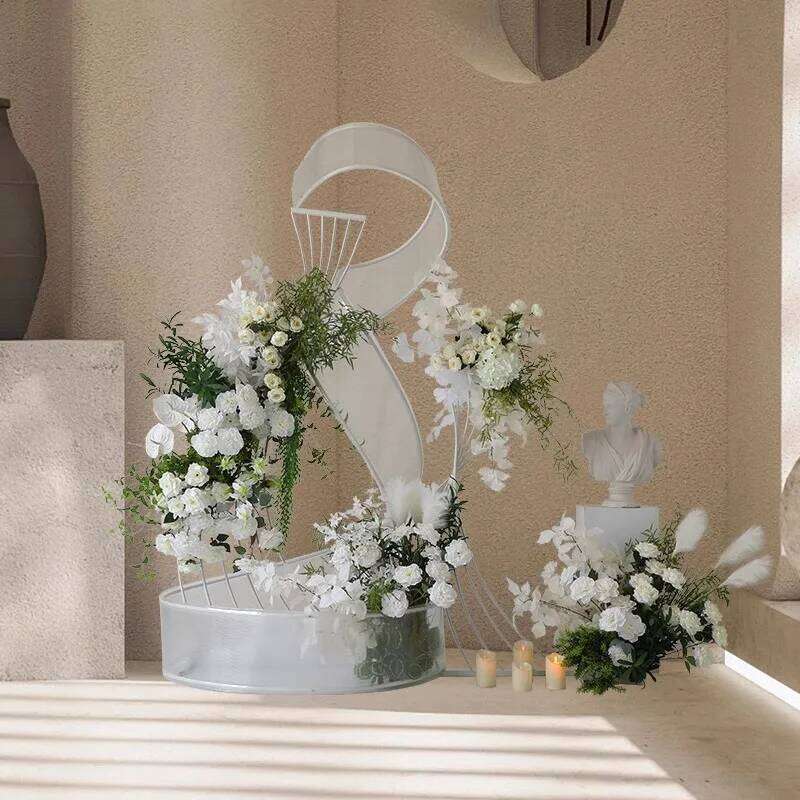 White flowers plants leaf Wedding Arch Decor Floral Arrangement Table Centerpieces Ball Party Event Hanging Corner Flowers decor W260130