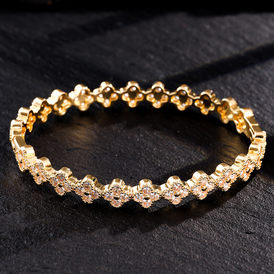 Bracelet Minimalist Multi-Color Hip-Hop Thin Circle Double Heart Bracelet Ins Style Women's Diamond-Studded Fashion Trendy Personality Jewelry Br