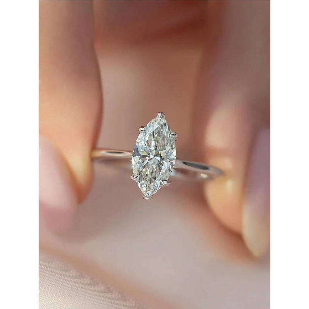 925 Sterling Silver Classic Gorgeous Sparkling Zircon Ring For Women Engagement Wedding Luxury Fashion High Quality Fine Jewelry XJ260130