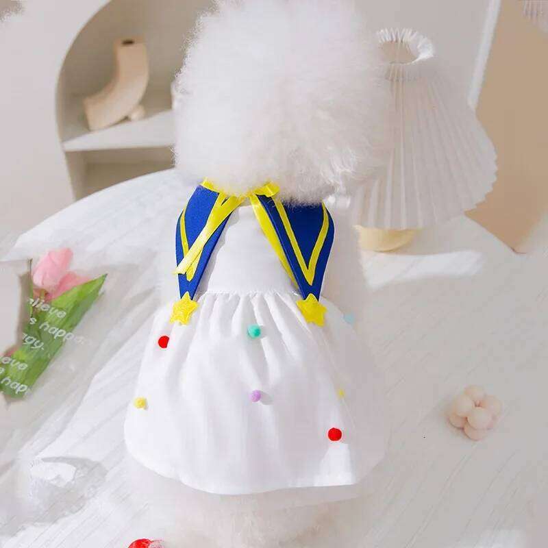 Princess Skirt Pet Dog Clothes Sweet Dress for Dogs Clothing Cat Small Print Cute Thin Spring Summer Girl Chihuahua H260130