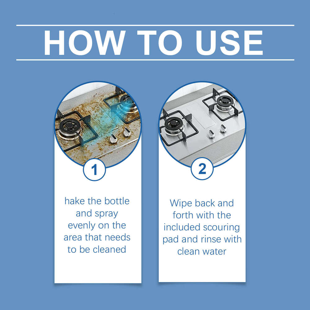 jue-fish Multi-Purpose Foam Stain Cleaner for Various Surfaces Odor Removal Cleaning Agent S260130